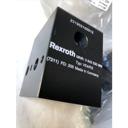 NEW REXROTH 3 842 530 968 VE4/RS PNEUMATIC RETURN STOP FOR TS4 PLUS SYSTEM ,FJ