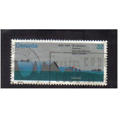1984 canada st lawrence seaway 32c f/u sg1122