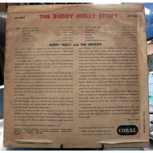 Buddy Holly - The Buddy Holly Story - Coral - LVA 9105 -1958