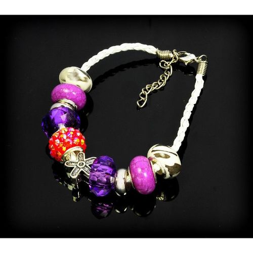 Fully Loaded Woven Bracelet Charm Euro Bead Jewellery 2440