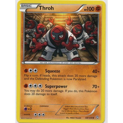 Pokemon B&W Dragons Exalted - #68/124 - Throh