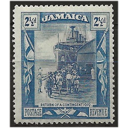 Jamaica 1921 SG98 2 1/2d Deep Blue & Blue Mounted Mint . ..