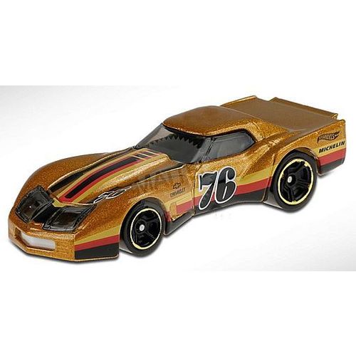Hot Wheels - '76 Greenwood Corvette: HW Race Day #4/10 - #34/250 (2020) *Loose*
