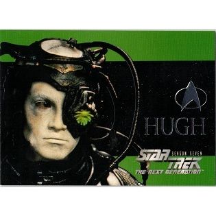 STAR TREK ' TNG ' season 7 card # S42 HUGH (1997)