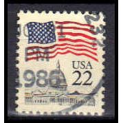 Used 2114 22c U.S. Flag Fine W1044