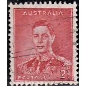 AUSTRALIA, 1937 2d George VI p13.5 X 14, SG 167 (Scott #169), good used