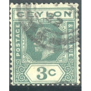 Ceylon stamps 1912 - SG339 - 3c KGV - used 4