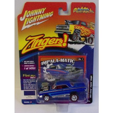 JOHNNY LIGHTNING ' ZINGERS ' 1962 CHEVY IMPALA COUPE