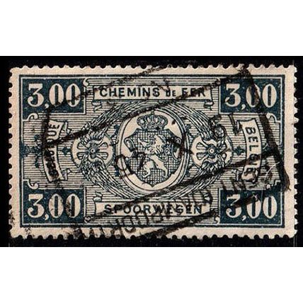 Belgium 1941 Railway Parcelpost 3,00Fr Used Stamp Spoorwegen