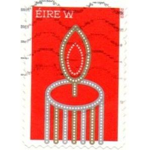 Eire. W Value. Candle. Fine Used SA/DC On Piece