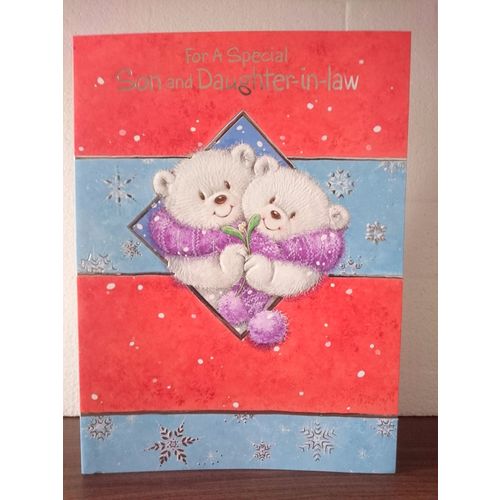 Large Christmas Cards - Son & Daughter-in-Law 01 - **** CLEARANCE SALE ****