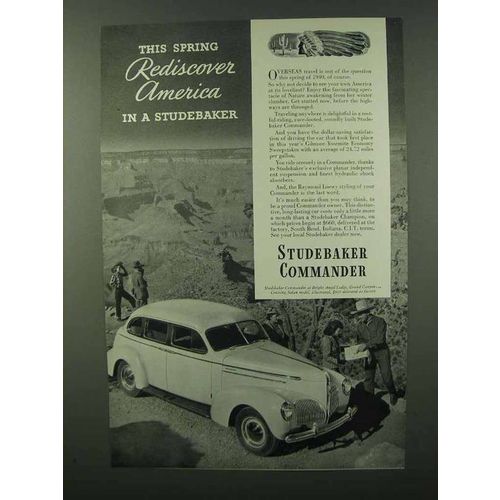1940 Studebaker Commander Cruising Sedan Ad