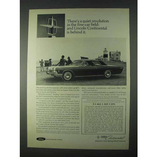 1966 Lincoln Continental Ad - A Quiet Revolution