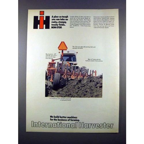 1972 International Harvester 710 Plow Ad!