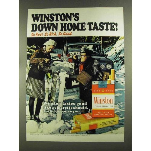 1972 Winston Cigarettes Ad - Down Home Taste