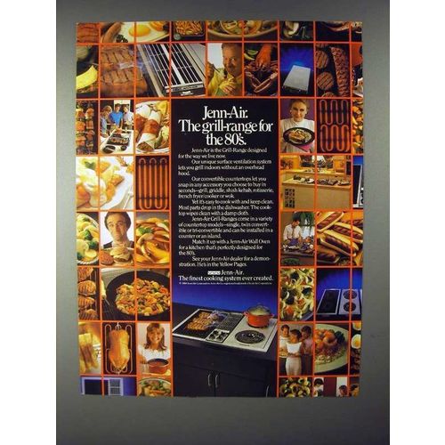 1984 Jenn-Air Grill-Range Ad - For the 80's!
