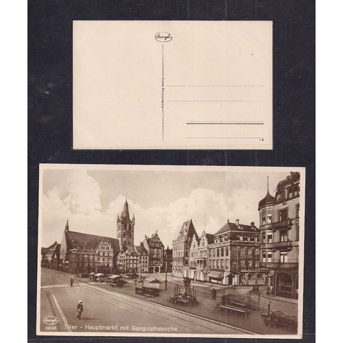 Postcard Trier-Hauptmarkt Gangolphskirche Germeny Old Unused ( 474 )