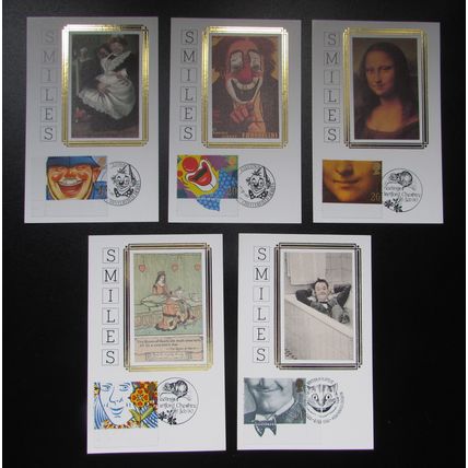 BENHAM PC - SMILES SILK POSTCARD SET 1990