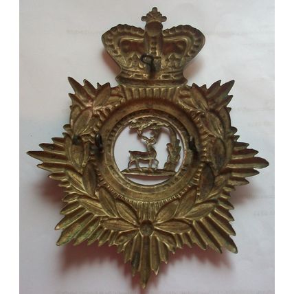 1st Volunteer Battalion Royal Berkshire Helmet Plate Queen Victoria Crown