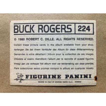 Buck Rogers Sticker # 224 (A) unused 1980 Panini