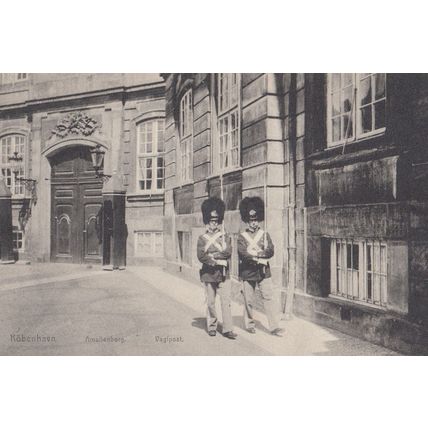 Copenhagen Kobenhavn Vaglpost Soldiers Military Denmark Postcard