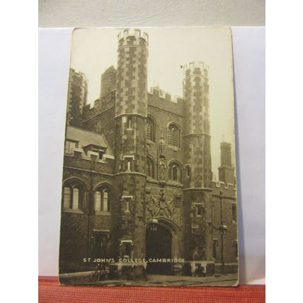 ST. JOHN'S COLLEGE, CAMBRIDGE unused antique postcard by R. A. =