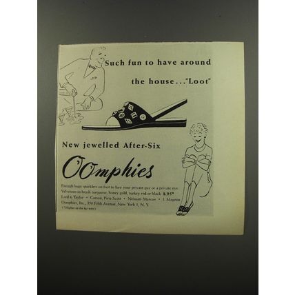 1953 Oomphies Shoes Advertisement - Such fun to have around the house