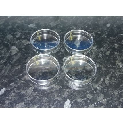 petri dishes plastic lab supplies medical 55 mm diameter with lid pack of 4