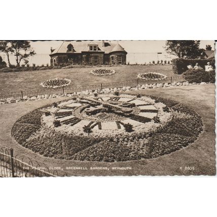 The Floral Clock, Greenhill Gardens, Weymouth - Valentine's # K 8805