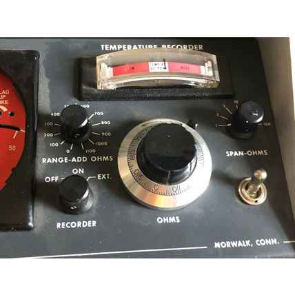 HARREL CR207D TEMPERATURE RECORDER CONTROLLER ELMES STAUB & CO,BK