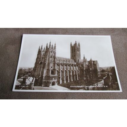 Real Photo Valentines Postcard - Canterbury Cathedral - Kent