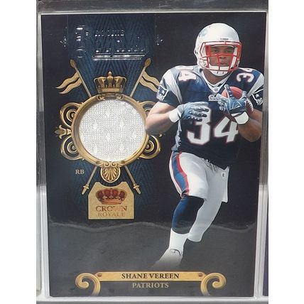 2011 CROWN ROYALE SHANE VEREEN (Patriots) Rookie Royalty patch #21 72/99