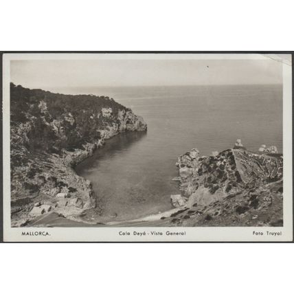 Vista General, Cala Deyá, Mallorca, 1952 - Truyol Foto Tarjeta Postal