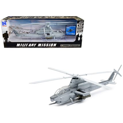 Bell AH-1Z Cobra Helicopter Gray "US Air Force" "Military Mission" Series 1/5...