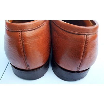 EDWARD GREEN MENS CHESTNUT GRAIN ANTIQUE CALF LEATHER LOAFERS & SOLE 7 1/2/8 E