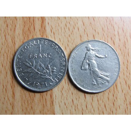 France Republic 1971 1 Franc Coin