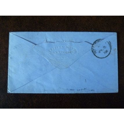 1878 GB QV 1d Red stamp 174 duplex cover London Thomas Mashiter Romford Wadeson