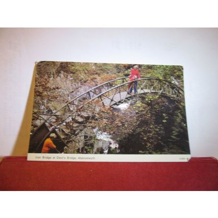 IRON BRIDGE, , DEVIL'S BRIDGE, Aberystwyth unused postcard by E T W Dennis =