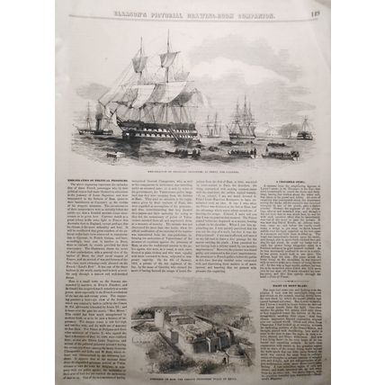 Embarkation Of Political Prisoners... / Fortress at Ham.. Exile - Gleason's 1852