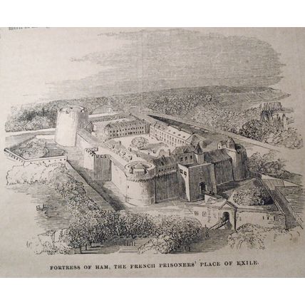 Embarkation Of Political Prisoners... / Fortress at Ham.. Exile - Gleason's 1852
