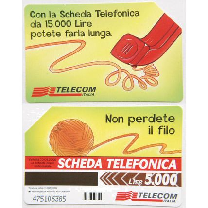 Italy Phone Card - Non Perdete iL Filo