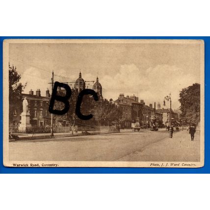 Postcard Warwick Road Coventry West Midlands Nr Kenilworth leamington Spa