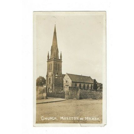 Moreton In Marsh Church, Gloucestershire, RP Postcard.