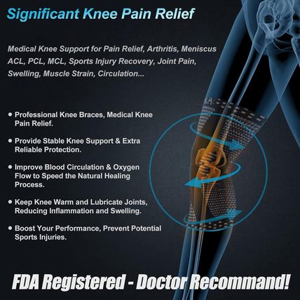 NEENCA Professional Knee Brace for Pain Relief, Medical Knee Support with Patell
