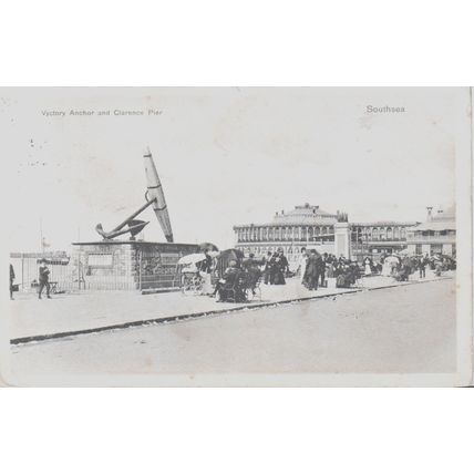 Victory Anchor And Clarence Pier Southsea Hampshire Postcard (QHAM232)