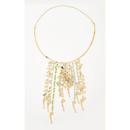 VALENTINO GARAVANI x LE BLANC Gold Plated Multi Strand Statement Necklace (RARE)