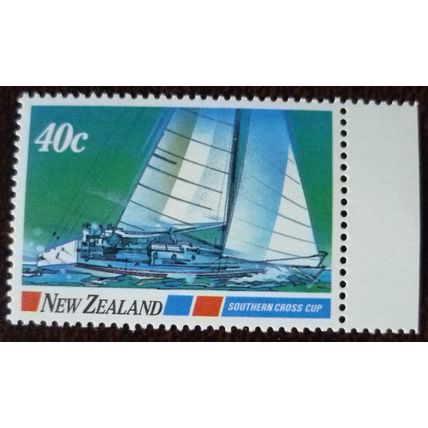 New Zealand 1987 Yachting Events 40c Southern Cross Cup mint stamp SG1417
