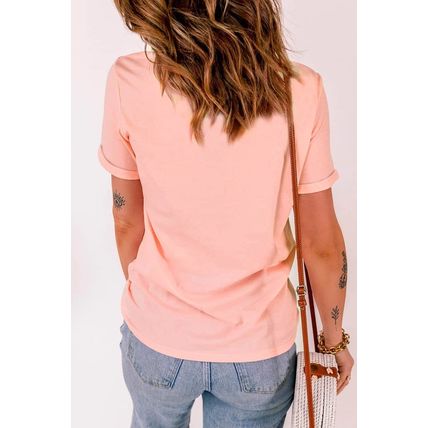 Pink Sequined Leopard Bunny Easter Graphic Tee