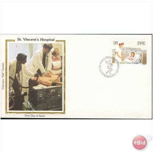 Ireland FDC 1984 - SG 586 - St. Vincent's Hospital - (Colorano silk - mint)