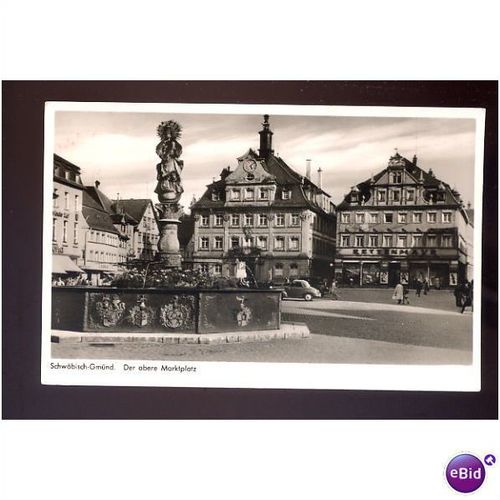 Germany SCHWABISCH-GMUND Marktplatz Postcard by Nagel (81)